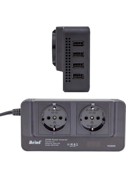 Powermaster 200 Watt DC12V-AC220V Çakmaktan Power Inverter fiyatları