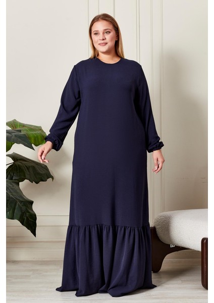 Yazlik Kadin Buyuk Beden Elbise Pileli Kadin Tesettur Elbise Ayrobin Kumas fırsatları