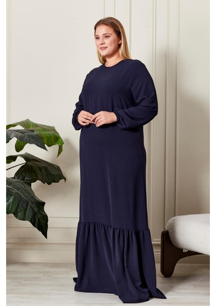 Yazlik Kadin Buyuk Beden Elbise Pileli Kadin Tesettur Elbise Ayrobin Kumas indirimleri