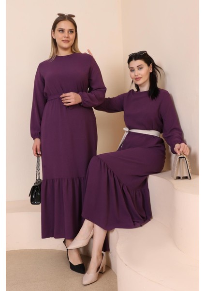 Yazlik Kadin Buyuk Beden Elbise Pileli Kadin Tesettur Elbise Ayrobin Kumas indirimleri