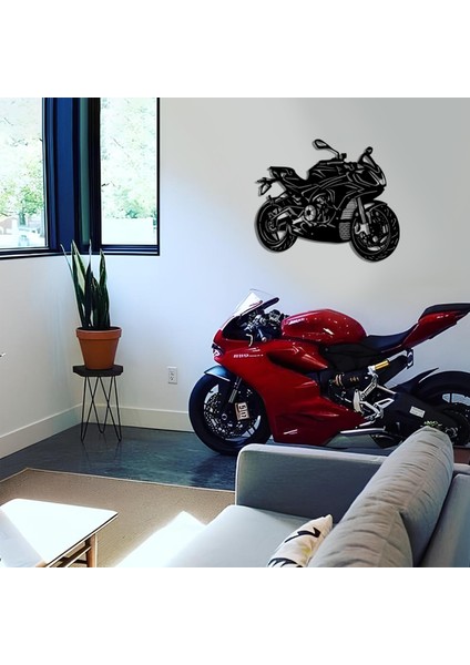 LED Işıklı Motor Dekoratif Tablo Duvar Dekorlu Gece Lambası