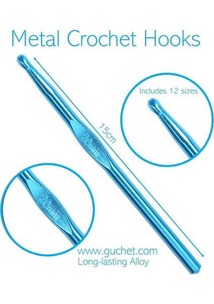 Elegant Metal Saplı Tığ Seti YL-695 modelleri