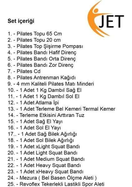 Mix Pilates Seti 25'li Pilates Set Pilates Topu Pilates Direnç Lastiği Tekerlekli Spor Aleti Dambıl fiyatları