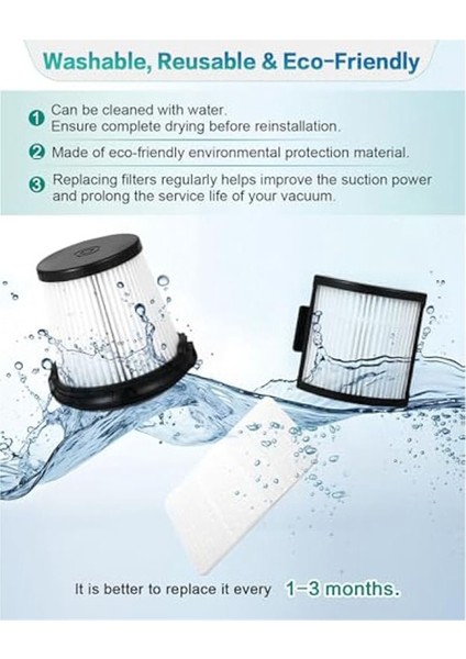 Shark IW1111 Detect Pro Hafif Kablosuz Dikey Elektrikli Süpürge Için IW3511/IW1111 Hepa Filtre Yedek Parçaları (Yurt Dışından) modelleri