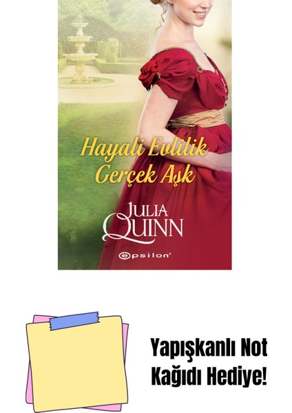 Hayali Evlilik Gerçek Aşk + Yapışkanlı Not Kağıdı