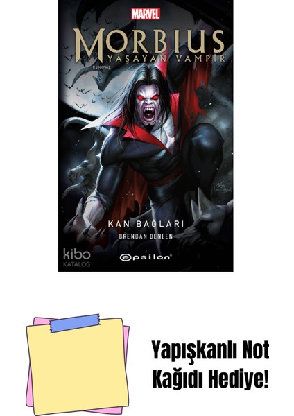 Morbius: Yaşayan Vampir - Kan Bağları + Yapışkanlı Not Kağıdı