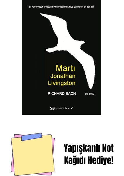 Martı Jonathan Livingston - Karton Kapak + Yapışkanlı Not Kağıdı