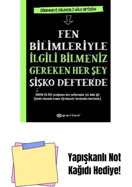 Fen Bilimleriyle Ilgili Bilmeniz Gereken Her Şey Ş + Yapışkanlı Not Kağıdı