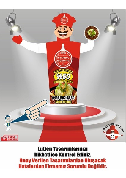 ÖZEL TASARIM VE BASKILAR İLE 3 METRE BOYUNDA MDF ALT TABLA PARAŞÜT KUMAŞ LED IŞIKLI REKLAM BALONU fiyatları