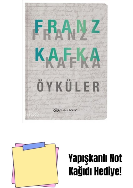 Seçme Öyküler (Franz Kafka) (Sert Kapak) + Yapışkanlı Not Kağıdı