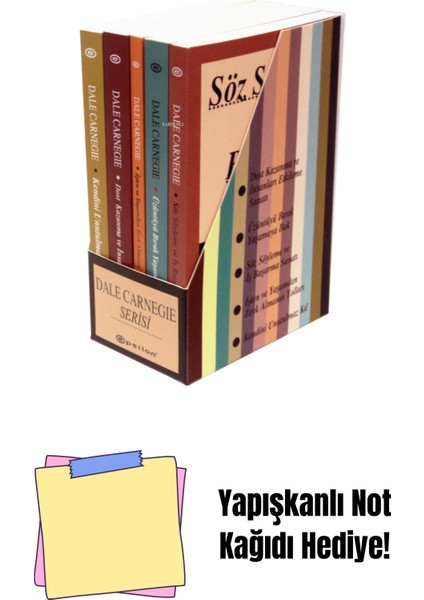Dale Carnegie Seti 5 Kitap Set + Yapışkanlı Not Kağıdı