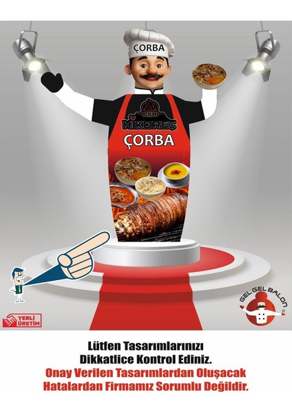 ÖZEL TASARIM VE BASKILAR İLE 3 METRE BOYUNDA MDF ALT TABLA PARAŞÜT KUMAŞ LED IŞIKLI REKLAM BALONU fiyatları