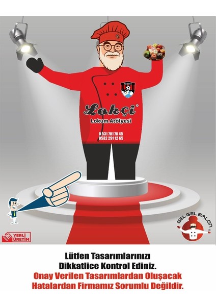 ÖZEL TASARIM VE BASKILAR İLE 3 METRE BOYUNDA MDF ALT TABLA PARAŞÜT KUMAŞ LED IŞIKLI REKLAM BALONU fiyatları