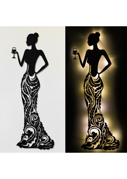 LED Işıklı Kadın Temalı Tablo Bloom Dekoratif Gece Lambası fiyatları