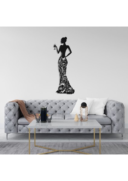 LED Işıklı Kadın Temalı Tablo Bloom Dekoratif Gece Lambası