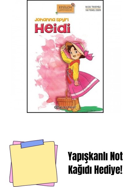 Heidi (Sert Kapak) + Yapışkanlı Not Kağıdı