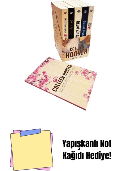 Colleen Hoover 5 Kitap Set + Yapışkanlı Not Kağıdı