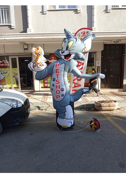 ÖZEL TASARIM VE BASKILAR İLE 3 METRE BOYUNDA MDF ALT TABLA PARAŞÜT KUMAŞ LED IŞIKLI REKLAM BALONU