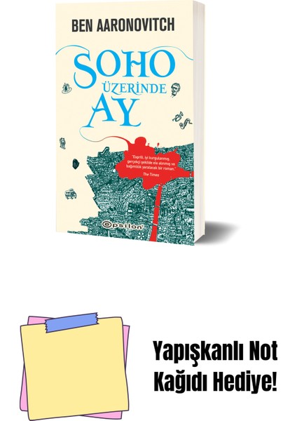 Soho Üzerinde Ay + Yapışkanlı Not Kağıdı