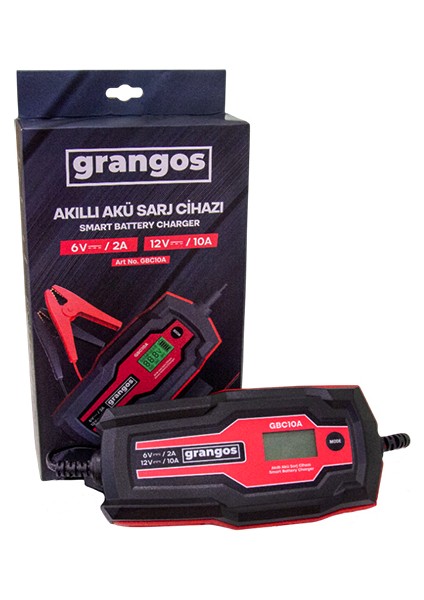 GBC10A 6V / 12V 180 AH Akıllı Dijital Akü Şarj ve Bakım C
