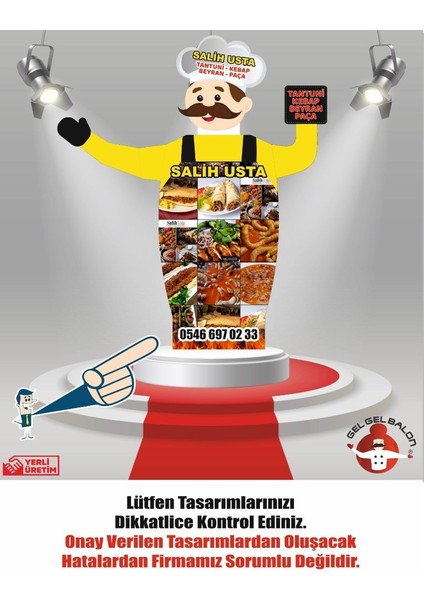 ÖZEL TASARIM VE BASKILAR İLE 3 METRE BOYUNDA MDF ALT TABLA PARAŞÜT KUMAŞ LED IŞIKLI REKLAM BALONU fiyatları