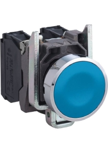 XB4BA61 ,KONTAK-1A Mavi-Yaylı M22 Buton