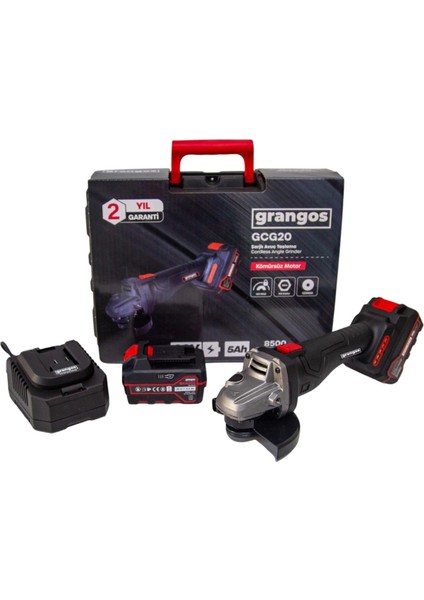 GCG20-F2 20V 5 Ah Çift Akülü Kömürsüz Taşlama 125 mm