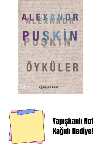 Seçme Öyküler (Alexandr Puskın) (Sert Kapak) + Yapışkanlı Not Kağıdı