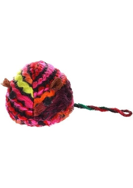 Eleine Peluş İpli Kedi Oyuncağı Renkli 4x4.5x5 Cm