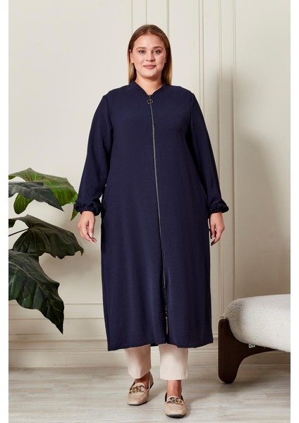 Kadin Buyuk Beden Tesettur Mevsimlik Giy Çık Kap