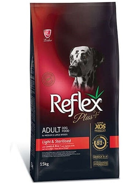 Plus Sterilised Light&sterilised Kısırlaştırılmış Kuzu Etli Yetişkin Köpek Maması 15 kg