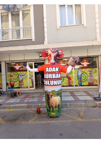 ÖZEL TASARIM VE BASKILAR İLE 3 METRE BOYUNDA MDF ALT TABLA PARAŞÜT KUMAŞ LED IŞIKLI REKLAM BALONU
