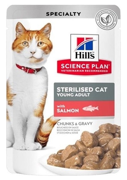 Science Plan Yetişkin Kısırlaştırılmış Kedi Somonlu Yaş Mama Pouch 85 Gr