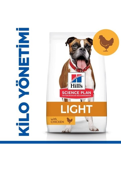 Hills Light Orta Irk Tavuklu Diyet Köpek Maması 14 kg