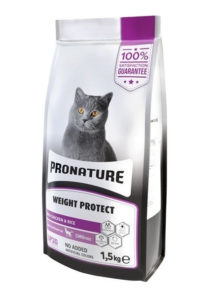 için Tavuklu ve Pirinçli Kısırlaştırılmış Yetişkin Kedi Maması 1,5kg