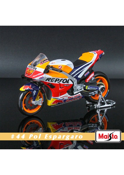 Maisto 1:18 2022 Yamaha Fabrika Yarış Takımı # 21. Morbidelli # 20. Quartararo Lisanslı Simülasyon Alaşımlı Motosiklet Modeli Koleksiyonu (Yurt Dışından)