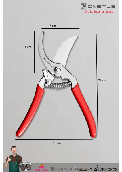 Lz-k1 Budama Makası Bağ Makası Bahçe Ağaç Dal Kırpma Makası modelleri