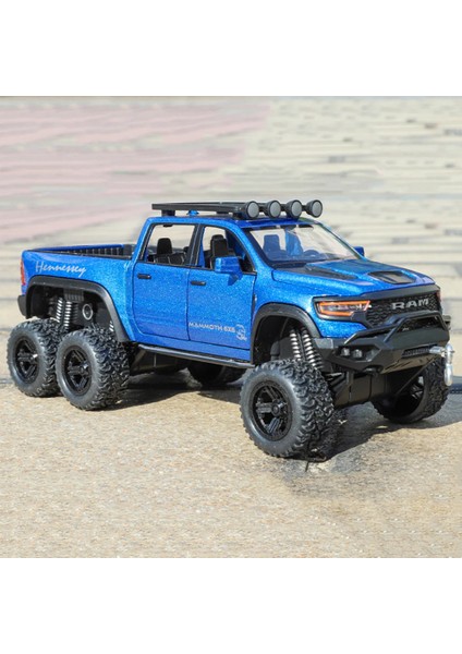 1:32 Alaşım Ram Kamyon 6x6 Hellcat Srt Model Oyuncaklar Pres Döküm Araba Kapıları Açık Ses Işığı Geri Çekin Off-Road Araç Çocuk Hediye (Yurt Dışından) fiyatları