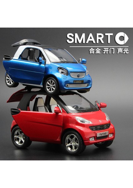 1:32 Mercedes Benz Smart Minyatürleri Alaşım Pres Döküm Model Araba Modeli Ses ve Işık Oyuncaklar Çocuklar Için Sevimli ve Kompakt Yılbaşı Hediyeleri (Yurt Dışından) modelleri