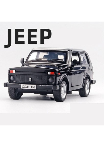 1:32 Lada Jeep Nostaljik Model Araç Alaşım Araba Pres Döküm Modeli Ses ve Işık Çocuk Oyuncakları Bilgisayar Masaüstü Süsler Çocuk Hediye (Yurt Dışından)