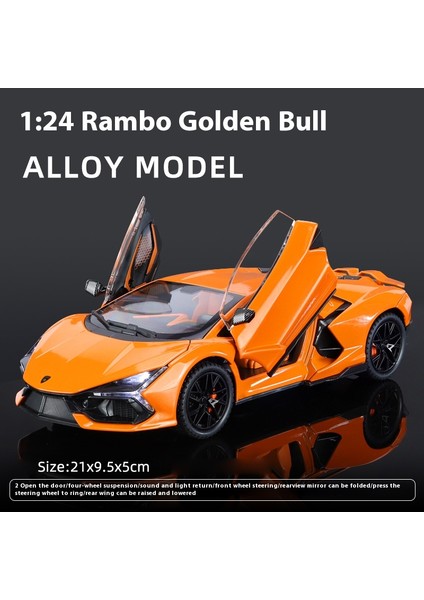 1:24 Lamborghini Revuelto Alaşım Pres Döküm Model Araba Ses ve Işık Çocuk Oyuncakları Koleksiyon Hobiler Hediyeler Ile Erkek Çocuklar Mevcut (Yurt Dışından)
