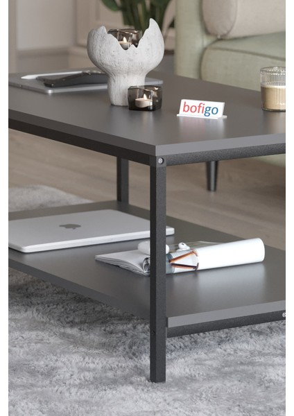 Orta Sehpa Yan Sehpa Dekoratif Sehpa Metal Sehpa Athena Antrasit modelleri