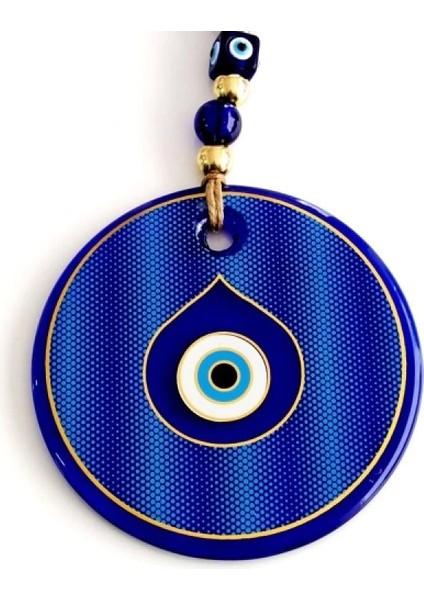 Gold Yaldızlı Damla Göz Şekilli Cam Nazar Boncuğu Duvar Süsü fiyatları