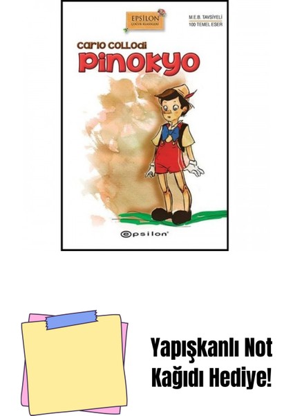 Pinokyo (Sert Kapak) + Yapışkanlı Not Kağıdı