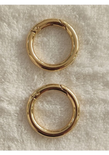Yaylı Metal Halka Çanta Aksesuarı (2 Adet -İç Çapı 2,5 cm)