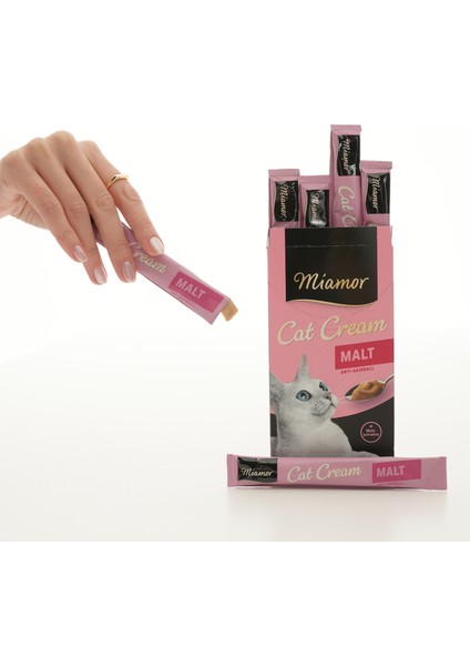 Petischo x Miamor Cat Cream Malt – Tüy Yumağı Önleyici Kedi Ödülü – 6X15 G