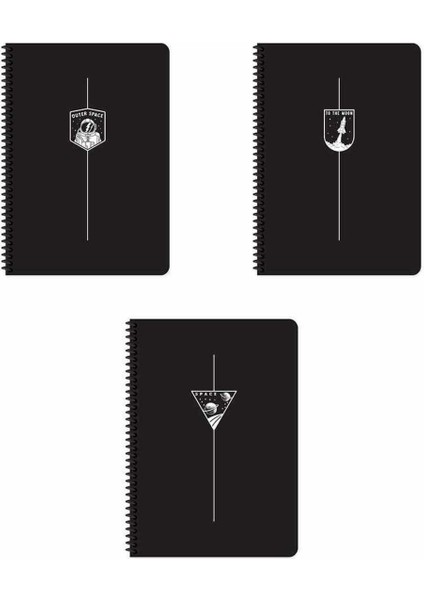 Keskin A4 80 Yp.çiz. Pp Kp.spiralli Uzay Defter 321321-99