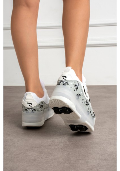 Patenli Işıklı Spor Ayakkabı Tekerekli Ayakkabı Paten Kaykay indirimleri