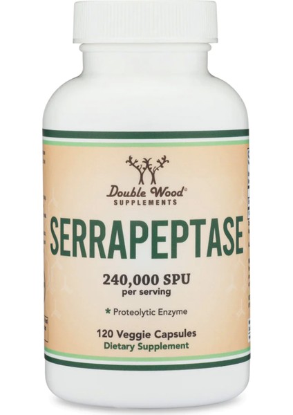 Serrapeptase 240,000 Spu Vegie 120 Capsul.abd Menşei. 4139