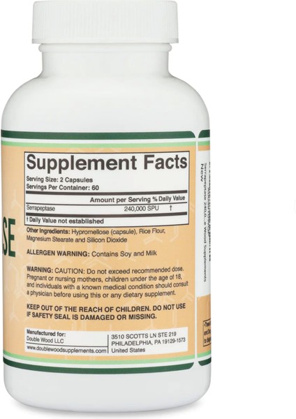 Serrapeptase 240,000 Spu Vegie 120 Capsul.abd Menşei. 4139 fiyatları